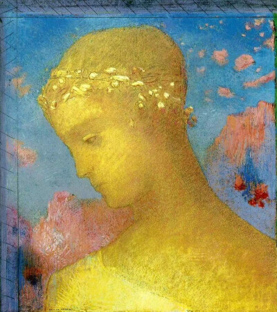 Odilon Redon（奥蒂诺·雷东）
1840－1916 法国象征主义画家
「在绘画中制造寓言，沉浸在自然的宁静里」
