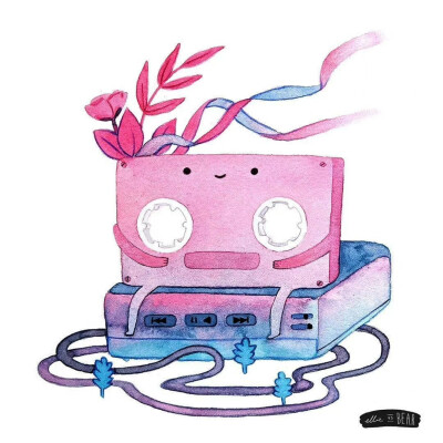 可爱的插画，作者：Ellievsbear ​​​