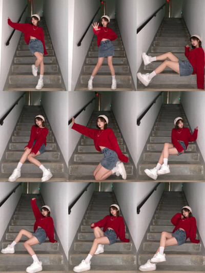 辣妹拍照|36个辣妹后楼梯拍照姿势全分享！