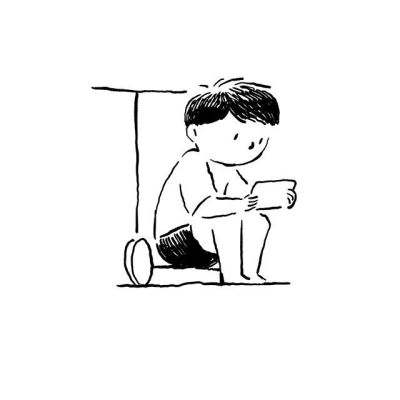 黑白 男孩 滑板 素材