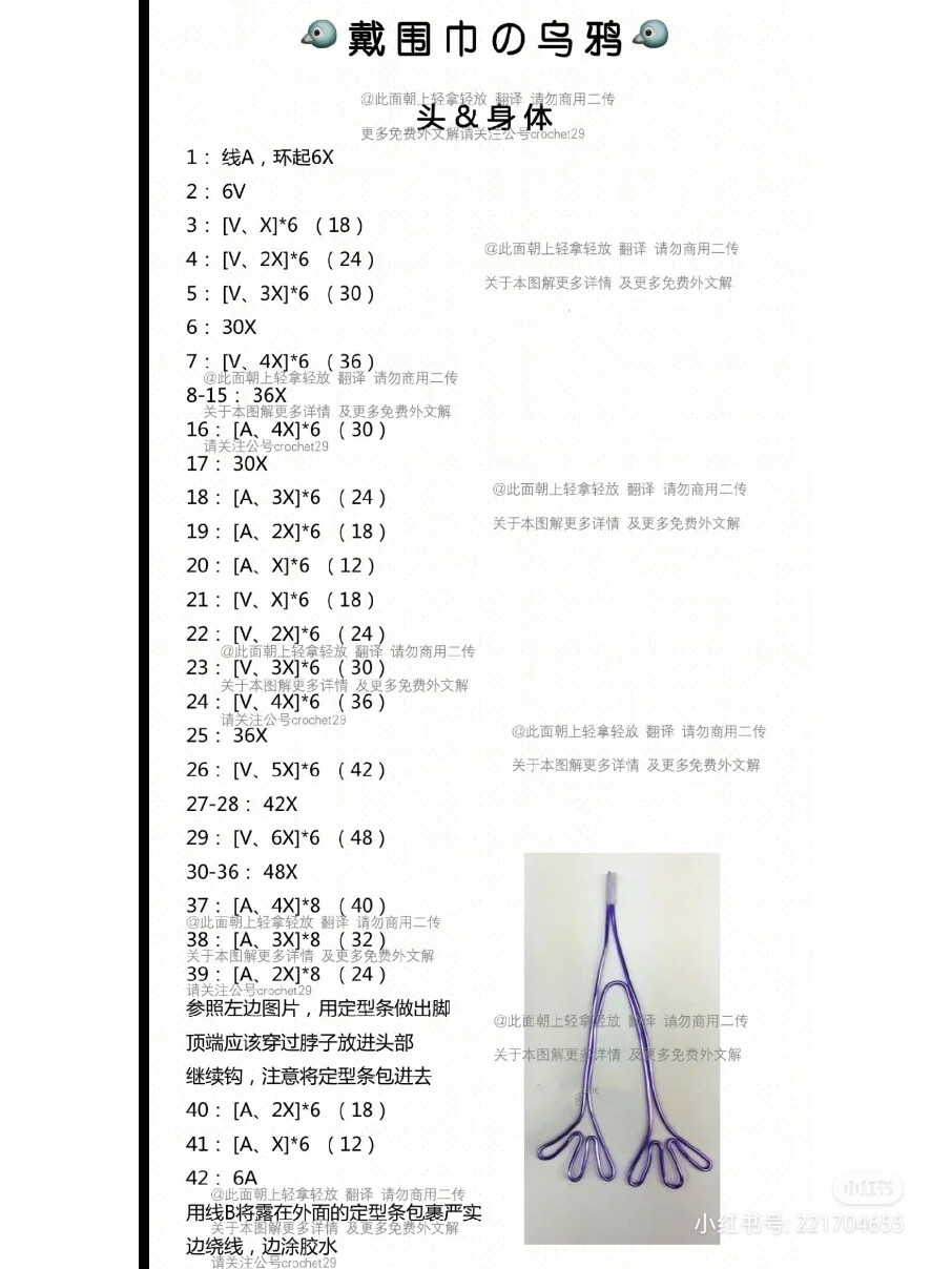 戴围巾的乌鸦