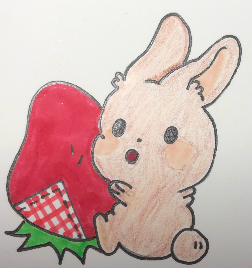 喜欢小动物，所以来摸鱼画画