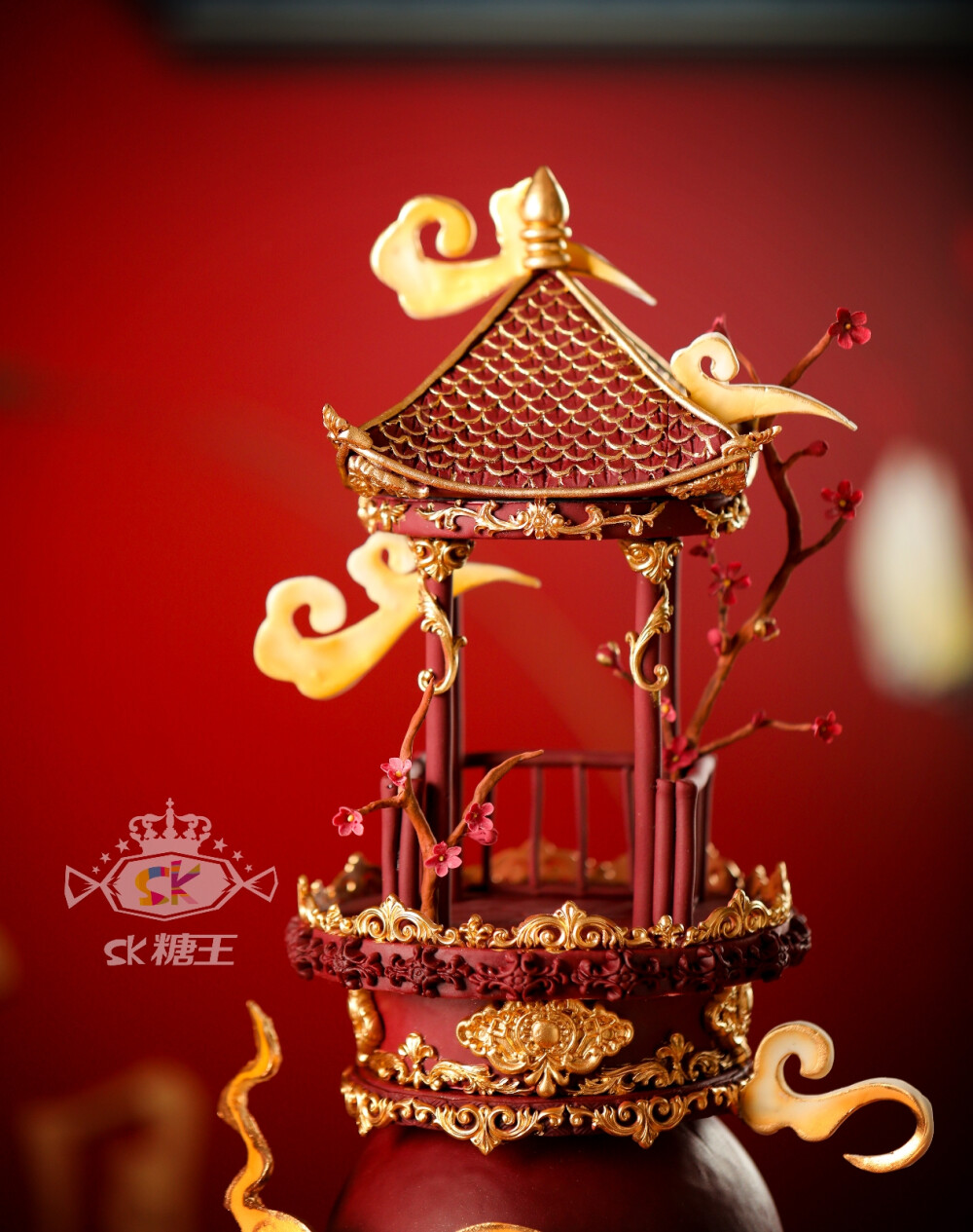 翻糖甜品台 | 新中式国潮风婚礼甜品台，一场盛世浮华， 一次穿越传统与繁华✨
