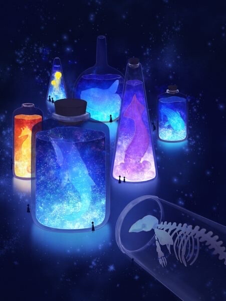 水母壁纸 荧光壁纸 动漫壁纸