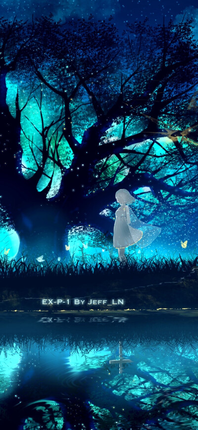 水母壁纸 荧光壁纸 动漫壁纸