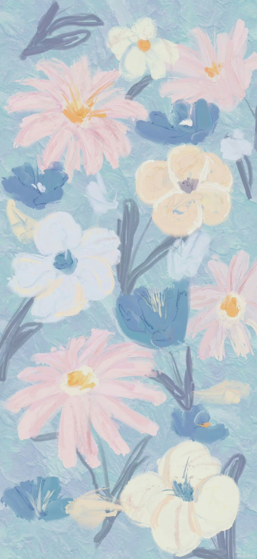 「春日花朵壁纸」
·画师：@郑橙郑 ​​​