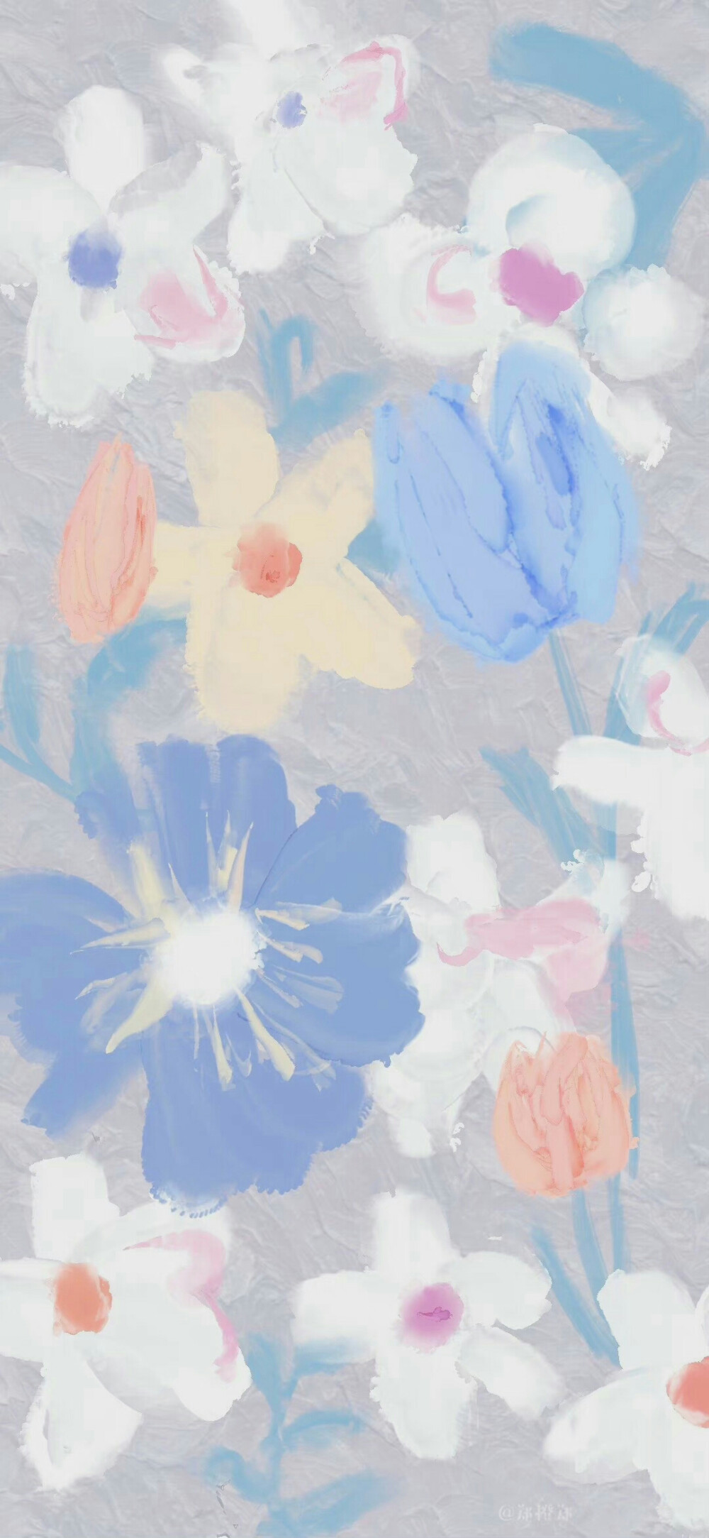 「春日花朵壁纸」
·画师：@郑橙郑 ​​​