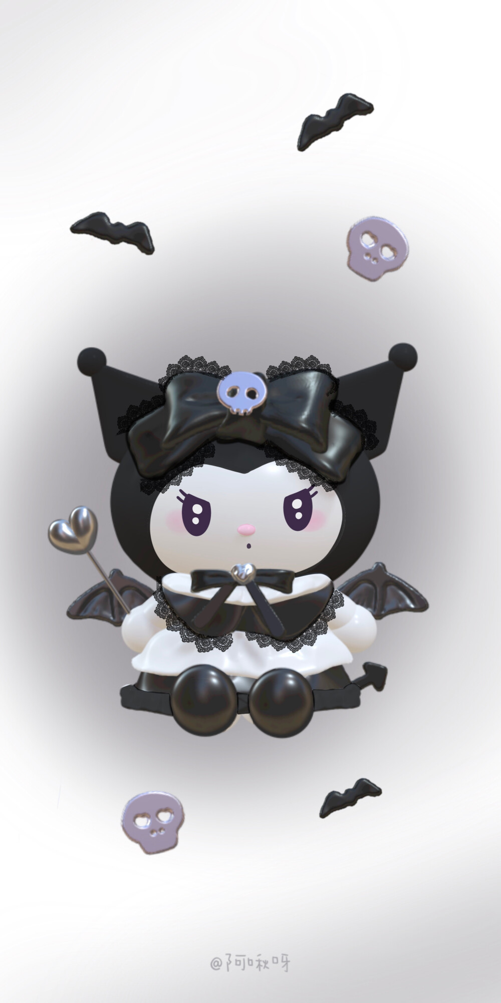 三丽鸥风格3d立体渐变头像/壁纸 画师:夏灼呀