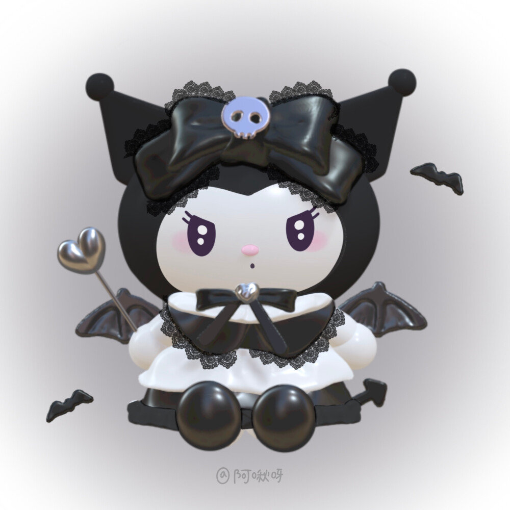 三丽鸥风格3d立体渐变头像/壁纸 画师:夏灼呀