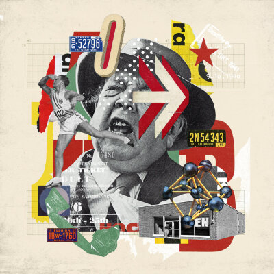 来自设计师 Ryota Kikuchi 照片与插画拼接作品