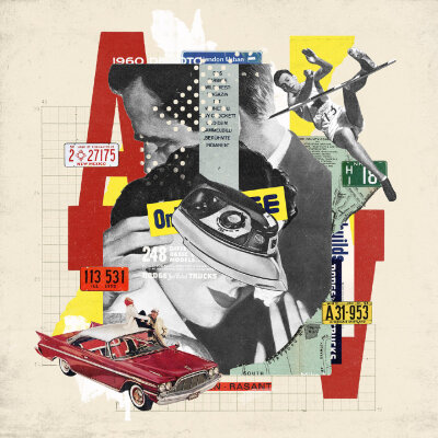 来自设计师 Ryota Kikuchi 照片与插画拼接作品