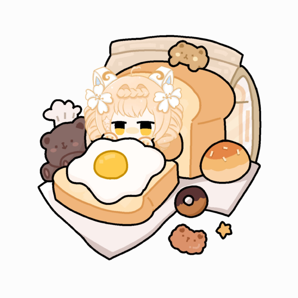 王者头像||酪牌小熊吐司 画师:菠萝萝包包