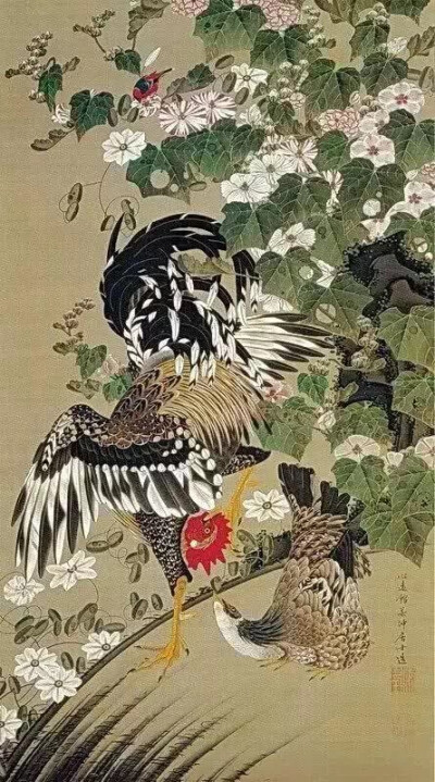 伊藤若冲（1716~1800），日本江户时代著名画家，号斗米庵，据说凡求画者，酬米一斗 。虽是生于京都、锦市场的蔬果盘商之家，但伊藤若冲既无经商才能，也对与客人交际应酬之事感到棘手，因此在他40岁时，他将家业交由…