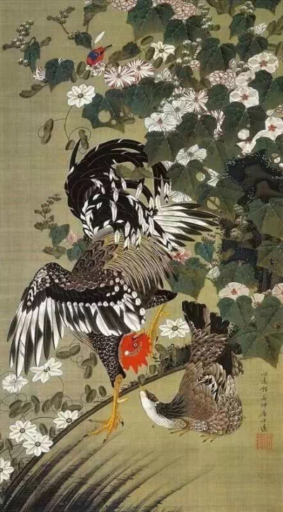 伊藤若冲（1716~1800），日本江户时代著名画家，号斗米庵，据说凡求画者，酬米一斗 。虽是生于京都、锦市场的蔬果盘商之家，但伊藤若冲既无经商才能，也对与客人交际应酬之事感到棘手，因此在他40岁时，他将家业交由…