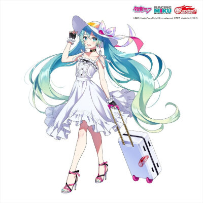 [cp]GSR RACING MIKU 2021 赛车ミク2021立绘及应援绘一览，Art by 森倉円 ​​​[/cp]