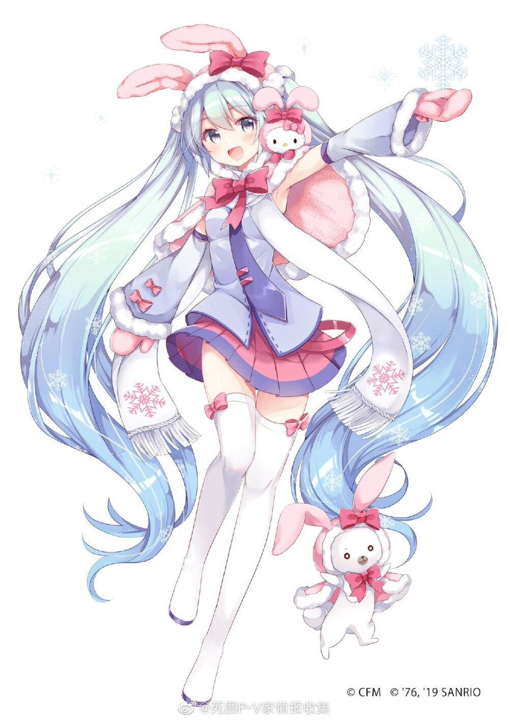 [cp]「雪ミク × HELLO KITTY」新商品公开，Art by 胡麻乃りお ​​​[/cp]