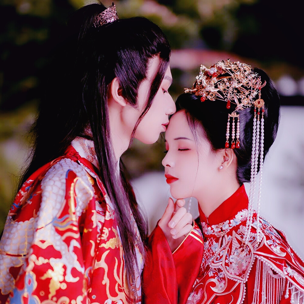 云落精品美化图 #精品汉服情侣头像 :原图来源于网络,自调美化汉服