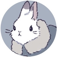 可爱头像 冬日兔子
