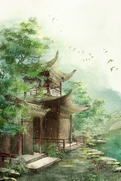 蜀僧抱绿绮，西下峨眉峰。为我一挥手，如听万壑松”