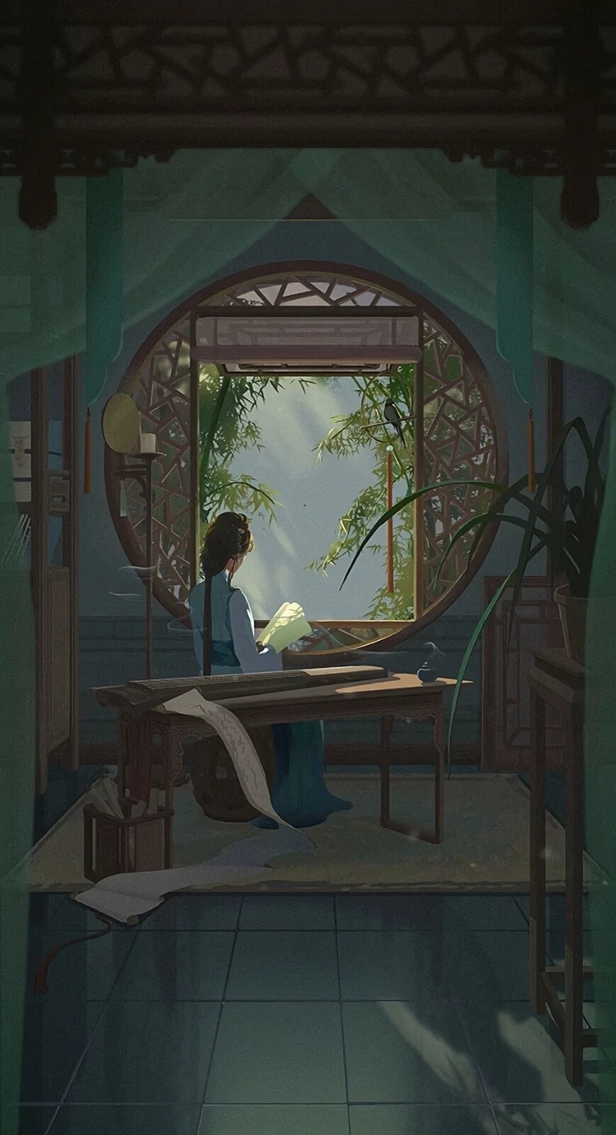 蜀僧抱绿绮，西下峨眉峰。为我一挥手，如听万壑松”