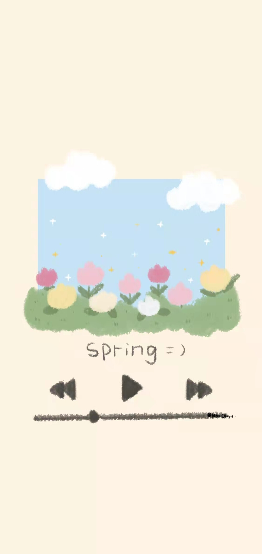 “都朝春天去 别拦在过去和梦里 要肆意妄为 要志得意满”
画师:快乐小Okay