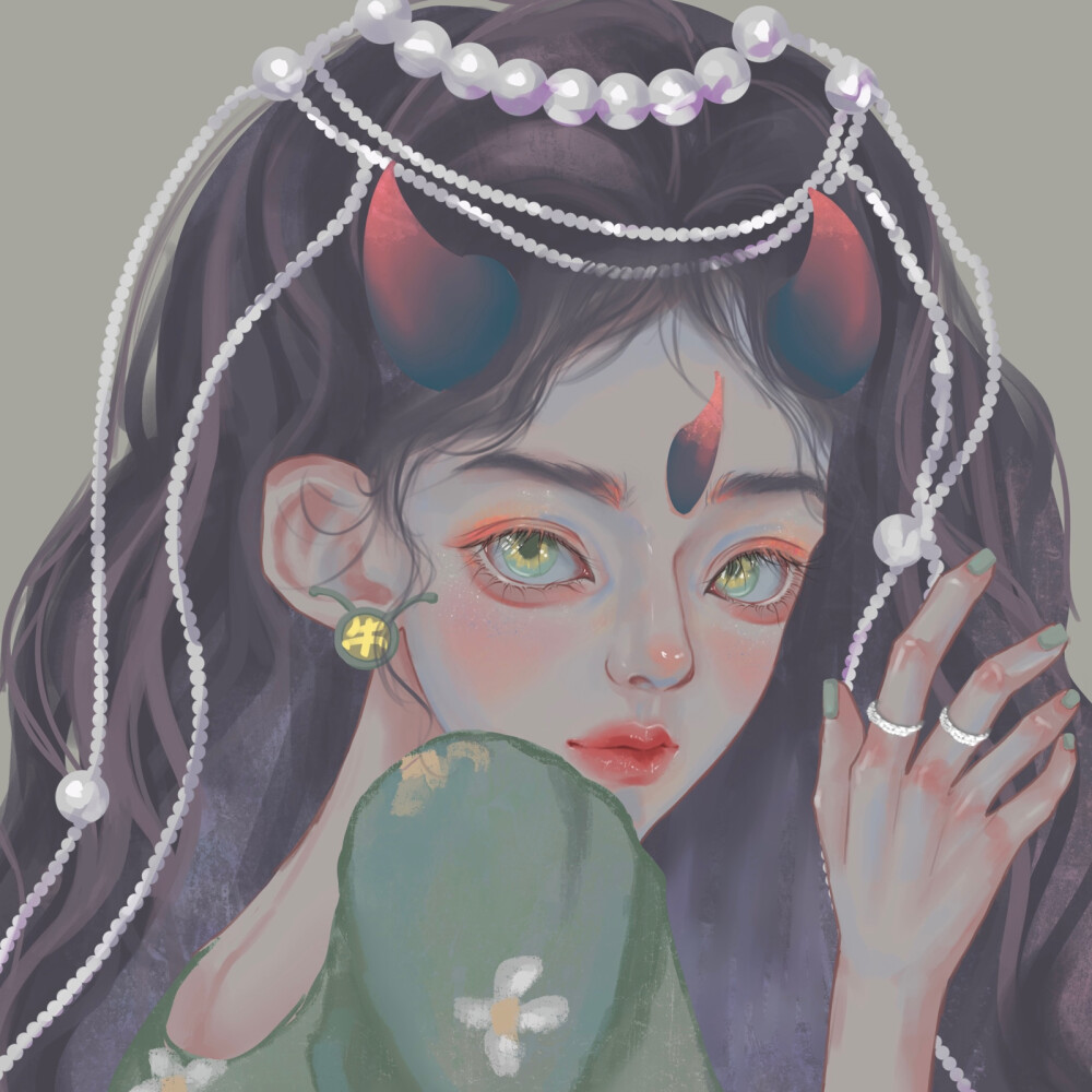 手绘女头 金牛座