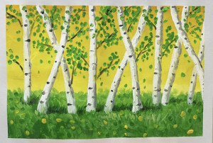 儿童水粉画