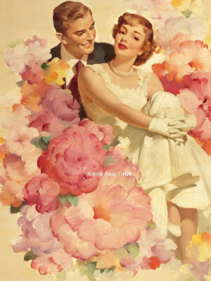 油画里的浓情蜜意丨Vintage油画里的爱情，充满梦幻色彩和浪漫主义~复古穿搭  