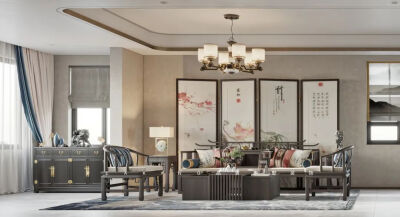 用设计师的话说，本案是一个自心而新的开始，快节奏的都市生活中，物质已经不再是城市匮乏的资源，寻求内在的自适与安宁俨然成为一种奢侈，本案以“物与场”为载体，对话内心，去除纷繁，让传统美学在现代化都市全新…