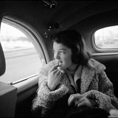 Romy Schneider,1958 in new York