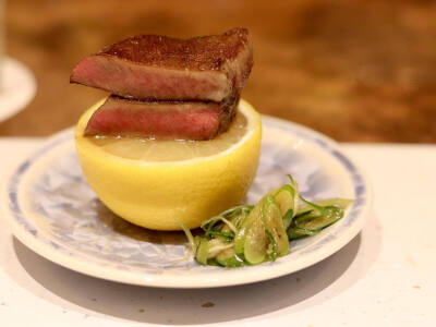 日本 東京 銀座 山科 極上の 懐石焼肉 和牛