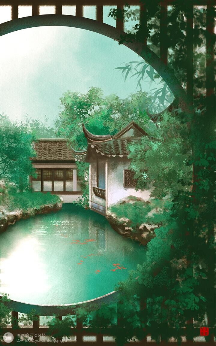 “最似人间十月景，于说花间有仙境。”
©画画的云淡风轻