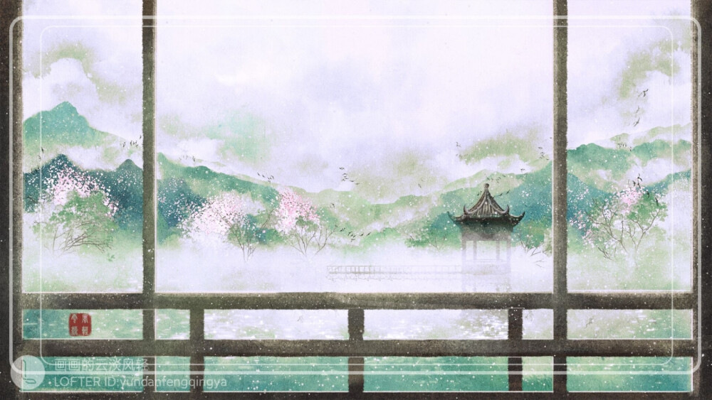 “最似人间十月景，于说花间有仙境。”
©画画的云淡风轻