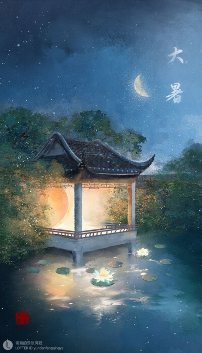 浊酒一杯天过午·木香花湿雨沉沉
©画画的云淡风轻