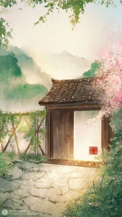 “最似人间十月景，于说花间有仙境。”
©画画的云淡风轻