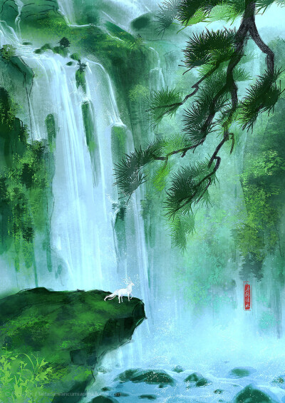 春水碧于天，画船听雨眠
©lof 舟行绿水