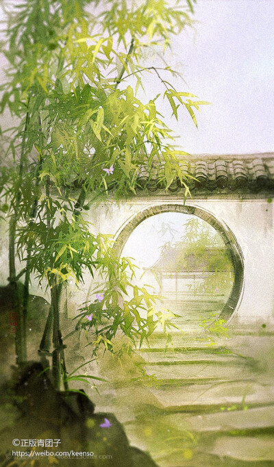 春水碧于天，画船听雨眠
©lof 舟行绿水