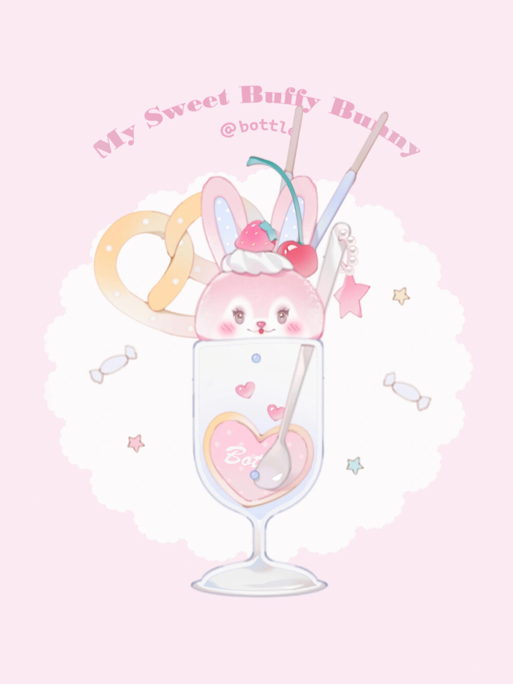 平板壁纸 电脑壁纸 ipad壁纸 可爱 巴菲兔