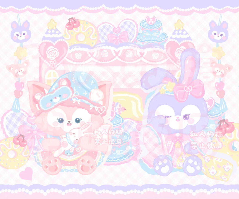 平板壁纸电脑壁纸ipad壁纸可爱巴菲兔