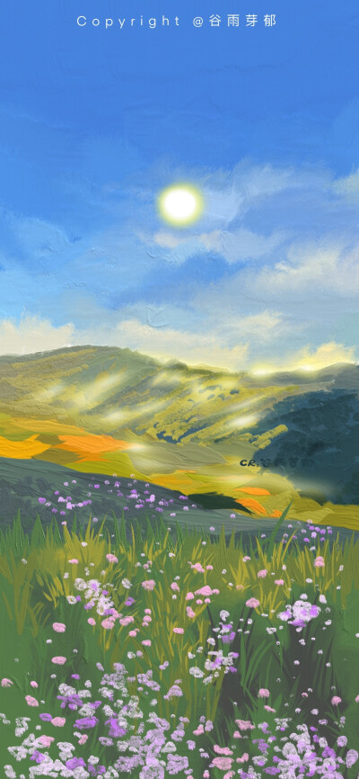 浪漫治愈系油画壁纸
画师：谷雨芽郁_