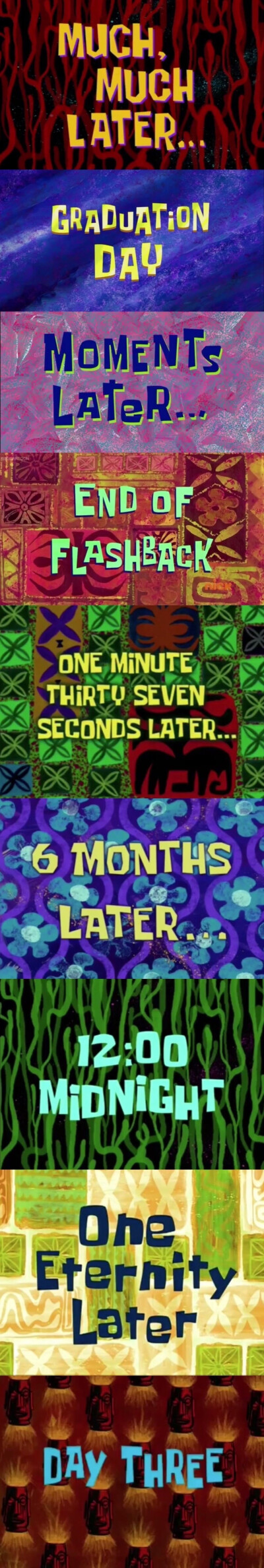 海绵宝宝转场画面～ ​​​