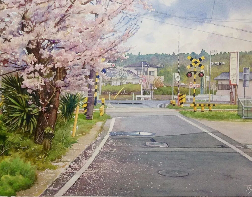 画师：1949年出生于日本香川县高松市，现居千叶县，是日本著名的水彩画家、插画家Takumi_yokookatakumi_yokooka浪漫而美好的画面，用最细腻的手法，给人展现了一种清新通透的视觉感观，给人无尽的视觉享受，如此强烈生动、清透而干净。