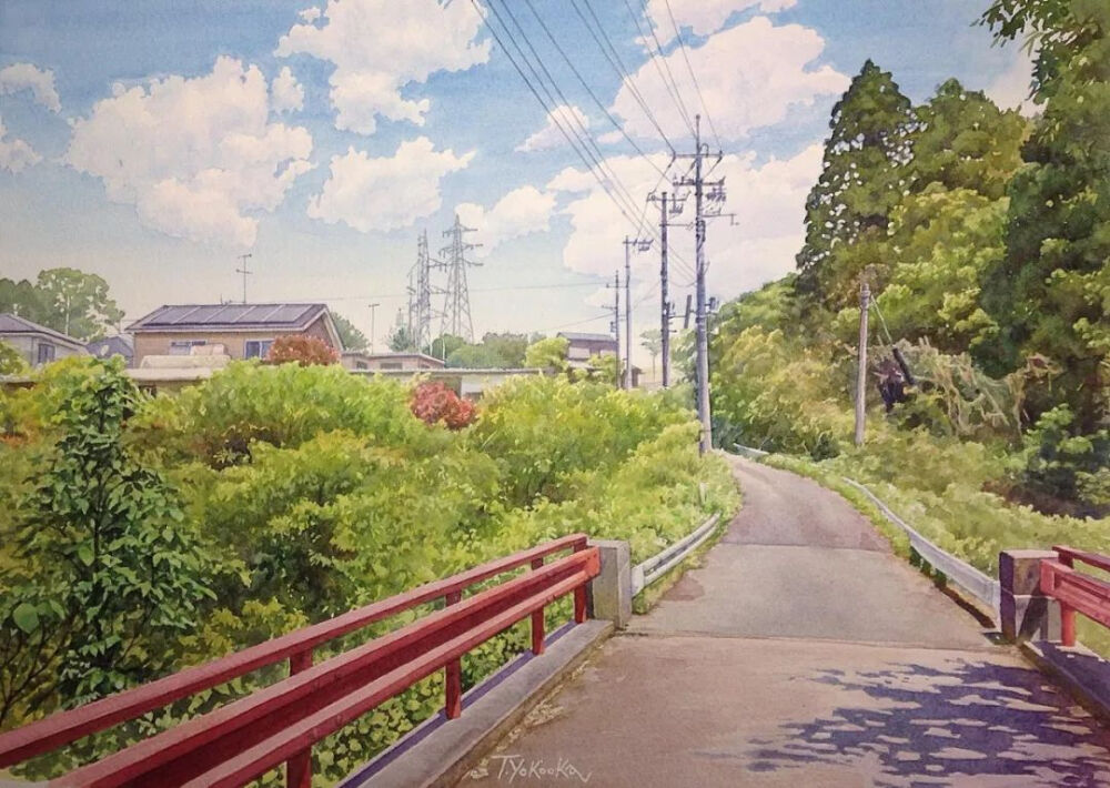 画师：1949年出生于日本香川县高松市，现居千叶县，是日本著名的水彩画家、插画家Takumi_yokookatakumi_yokooka浪漫而美好的画面，用最细腻的手法，给人展现了一种清新通透的视觉感观，给人无尽的视觉享受，如此强烈生动、清透而干净。