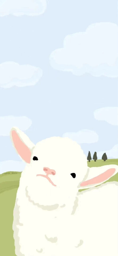“可爱的小宝会被喜欢吗”
小羊背景图
wallpapar