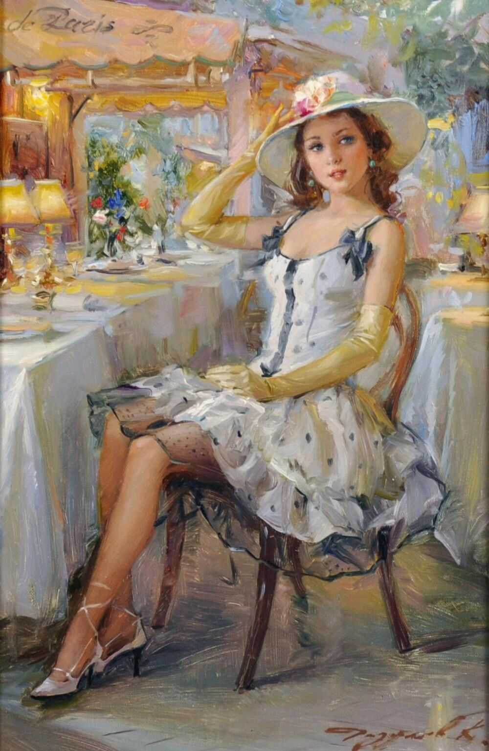 画作欣赏丨Konstantin Razumov，俄罗斯当代女画家。