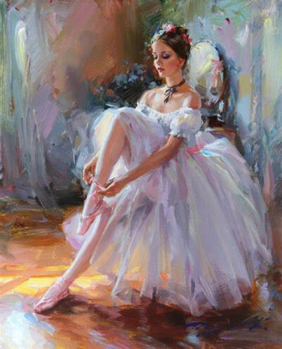 画作欣赏丨Konstantin Razumov，俄罗斯当代女画家。