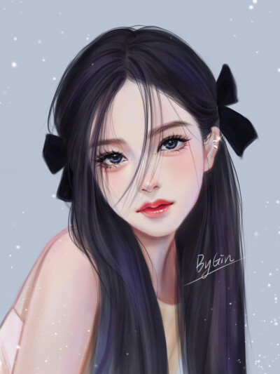 女明星们 板绘头像
图源插画师：ByGin
#女生头像##blackpink##鞠婧祎##杨幂# ​​​