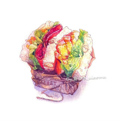 美食绘，微博：@夏小沐_xiaomu ​​​