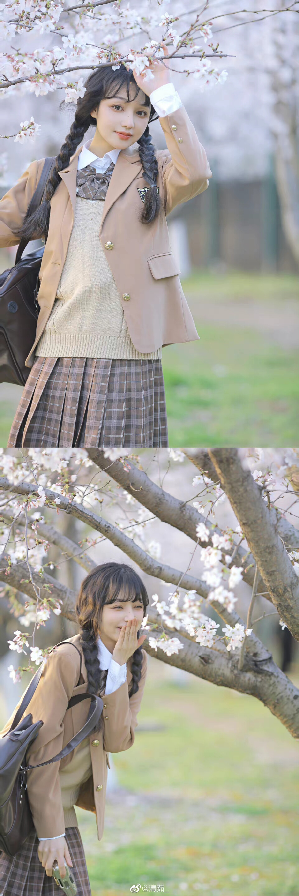 樱花是春日的来信
出境：@猫猫猫阿姨呀
摄影：@清茹_
#武汉约拍##宜昌约拍# ​