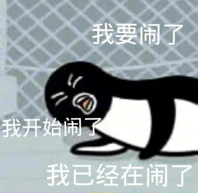 表情包：我要闹了
